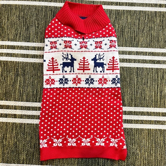 Blueberry Pet Matching Dog and Owner Holiday Sweaters (Set) - Picture 2 of 9